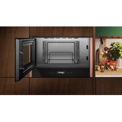 Neff NML38E0A0 (NL9GR31Y1 + Z9038AY0) Εντοιχιζόμενος Φούρνος Μικροκυμάτων 21lt Anthracite Grey